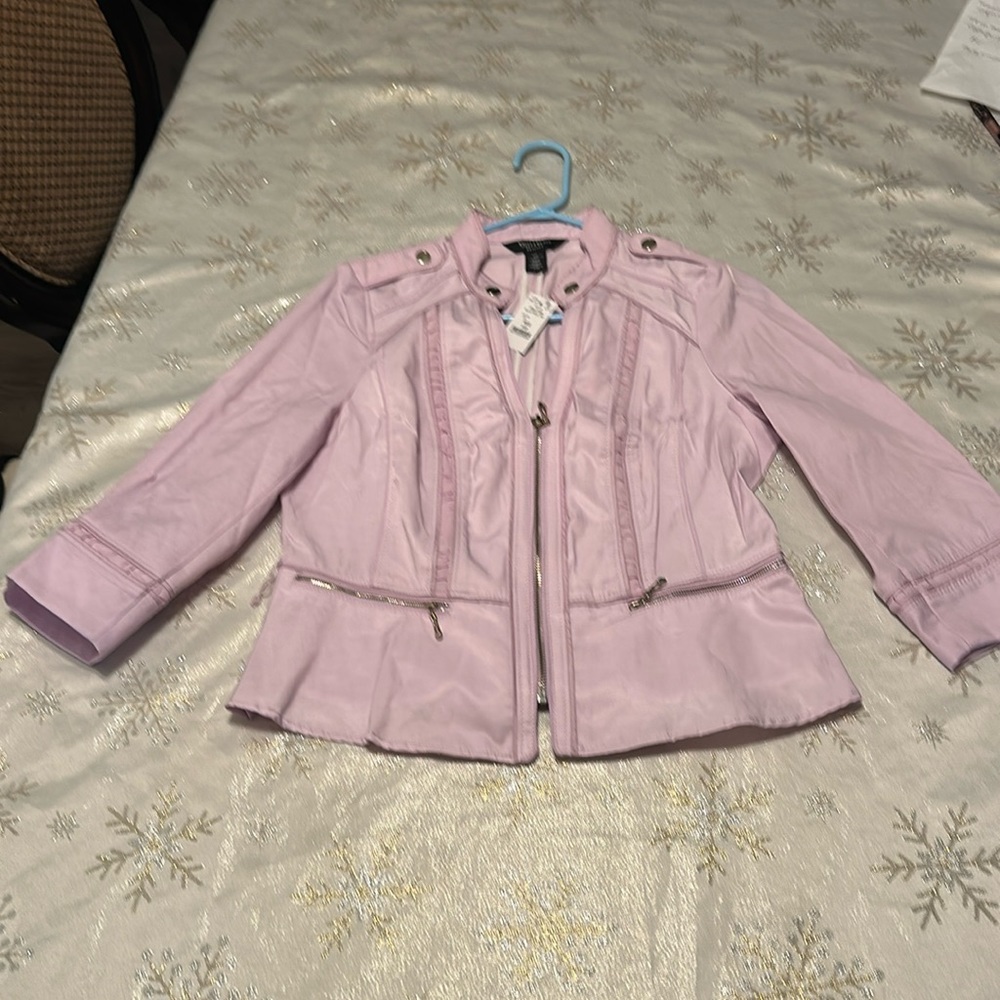 White House Black Market lavender jacket sz 10p color purple - Picture 11 of 11